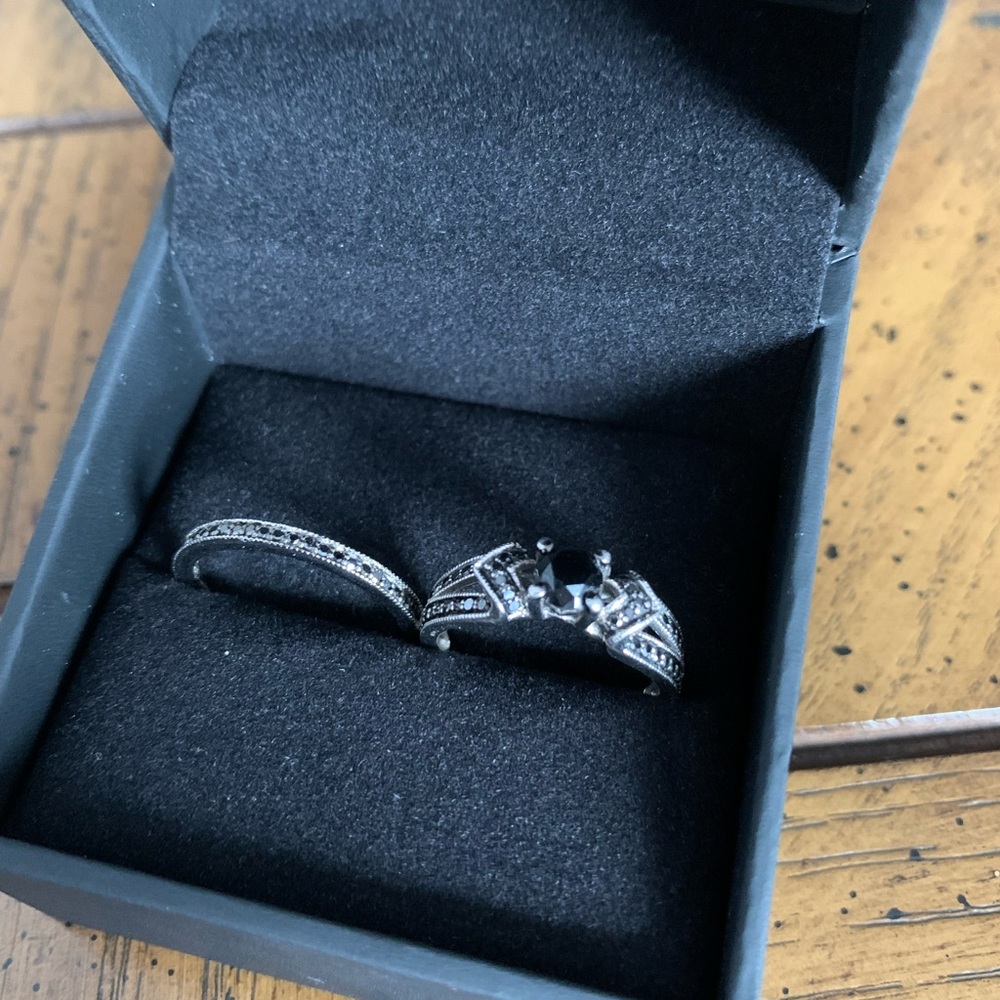 Black Diamond Wedding Band